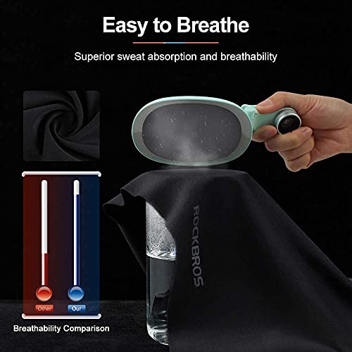 ZONSUSE Pasamontañas para Motocicleta,Bicicleta Mascarilla Protección UV Transpirable Máscara Bufanda Bandana Cuello Cálido,Con Filtro,Perfecto Para Ciclismo,Deportes al Aire Libre Senderismo (Negro)