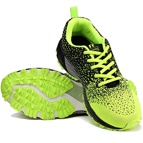 zpllsbratos Hombre Mujer Unisex Zapatillas de Running Entrenamiento Zapatos para Correr Aire Libre Deportes Gimnasio Ligeras 36-47(Verde,41)