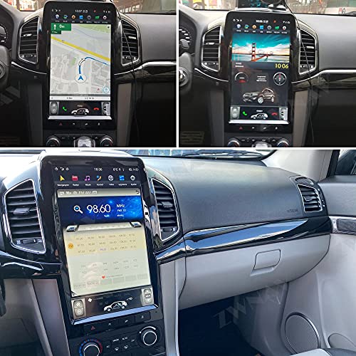 ZWNAV Vertical Tesla Screen DSP Carplay Android 9 Lettore Video per 2013 2014 2015 2016 2017 Chevrolet Captiva GPS Navigation Head Unit Auto Audio Stereo Radio ricevitore (4G RAM 64G ROM Carplay)