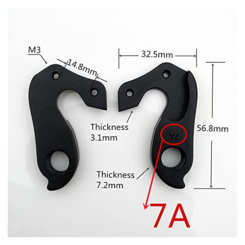 ZZHH 2pc Bicycle Gear Trasero Desperilleur Percha Ajuste para el Experto en Asfalto especializado Roubaix Shiv Long S-Works Amira VENGE Larga Version DESGOUT (Color : QGH29ABKP2)