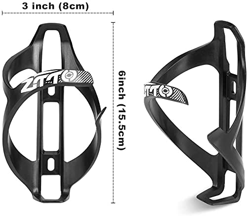 1 Botella de Agua para Bicicleta y 1 portabotellas para Bicicleta con Accesorios para Bicicletas (2X Tornillo, 1x Llave Inglesa) Soporte portabotellas MTB para Carretera montaña Bicicleta de Carreras