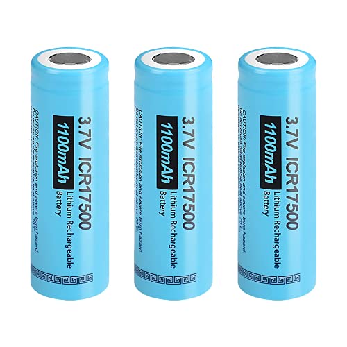 17500 ICR17500 3,7 V 1100 mAh Li-Ion batería Recargable 3 Piezas