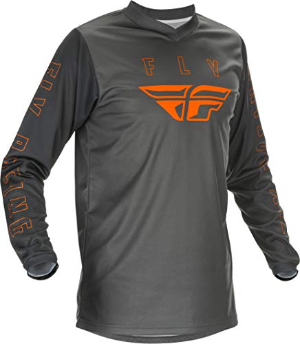 2021 Fly Racing F-16 Jersey (Gris/Naranja, Juvenil Medio)