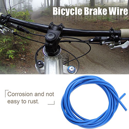 3M Bike Cable de freno Ciclismo Frente Kit de reemplazo de los cables de los frenos traseros para bicicletas de carretera MTB Mantenga las bicicletas(Blue)