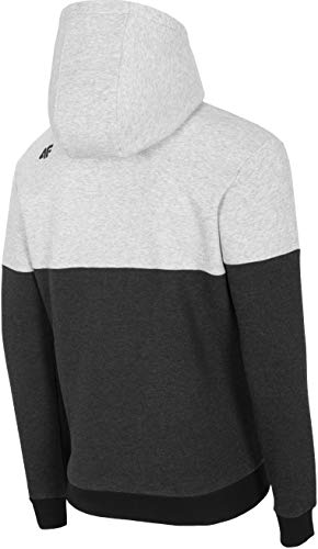 4F Herren Sweatshirt Ferdi Sudadera, Hombre, Color Gris, Large