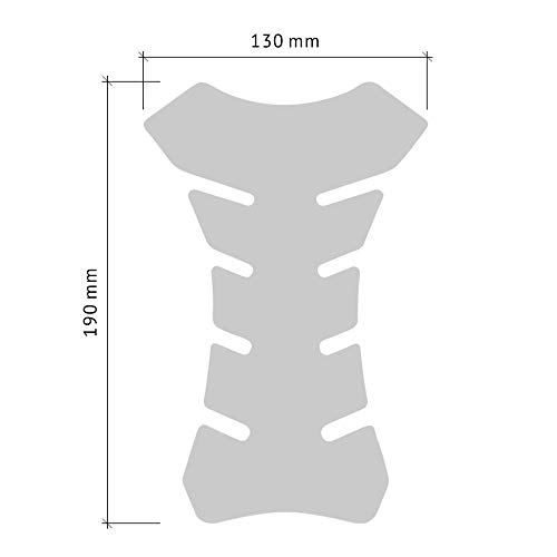 4R Quattroerre.it 18088 Pegatina 3D para el Depósito de la Moto Yamaha, Transparente