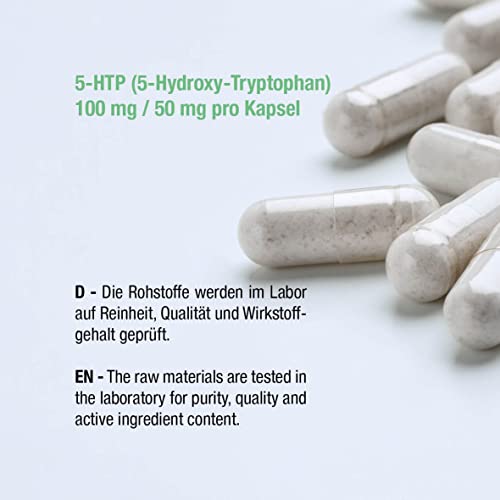 5-HTP - 50 mg (Griffonia simplicifolia) (90 cápsulas)