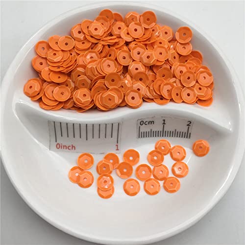 6 mm Copa Redonda Color sólido Lentejuelas sueltas Paillette Artesanía de costura, Niños, Zapatos, Sombrero, Ropa Accesorio de ropa de bricolaje Al por mayor-Verde claro, 10g 720pcs 6mm