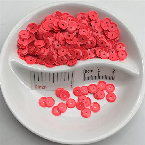 6 mm Copa Redonda Color sólido Lentejuelas sueltas Paillette Artesanía de costura, Niños, Zapatos, Sombrero, Ropa Accesorio de ropa de bricolaje Al por mayor-Verde claro, 10g 720pcs 6mm