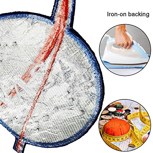 6 piezas espacio astronauta y bandera parches hierro bordado en parches para ropa DIY ropa pegatinas personalizados Badges Parches NASA Termoadhesivo para la Ropa