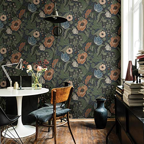 A-Street Prints 2948-33003 Anemone - Papel pintado, diseño floral, multicolor