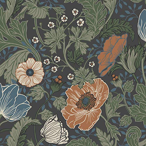 A-Street Prints 2948-33003 Anemone - Papel pintado, diseño floral, multicolor