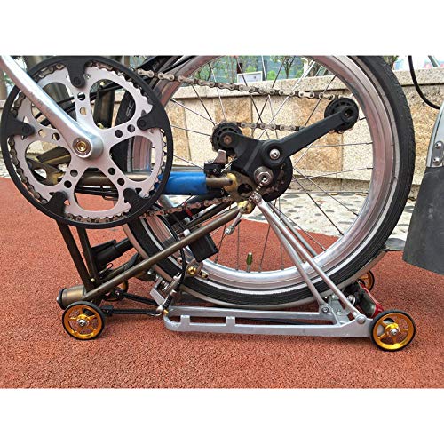 Aceoffix 2pcs ACE aleación fácil ruedas Easywheel y pernos de titanio para Brompton bicicleta plegable Dino Kiddo (negro