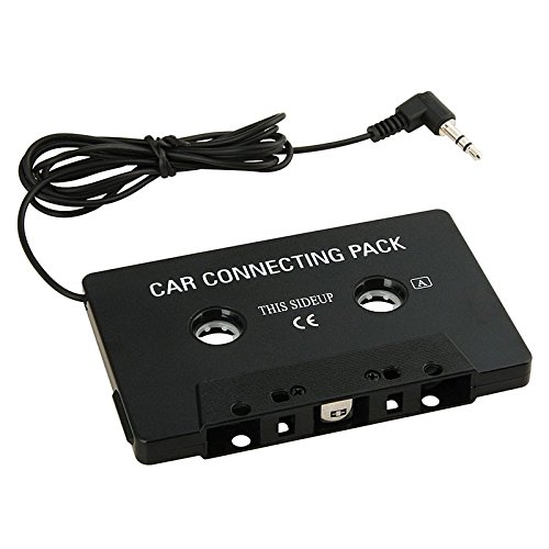 Adaptador para lector de cassettes de coche, color negro