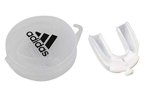 adidas Double CE Senior Protector bucal, Unisex Adulto, Transparente, Talla única