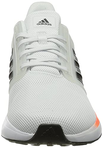 adidas EQ19 Run, Zapatillas de Running Hombre, FTWBLA/Carbon/Rojsol, 42 2/3 EU