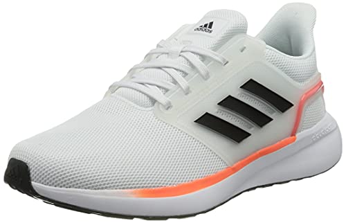 adidas EQ19 Run, Zapatillas de Running Hombre, FTWBLA/Carbon/Rojsol, 42 2/3 EU