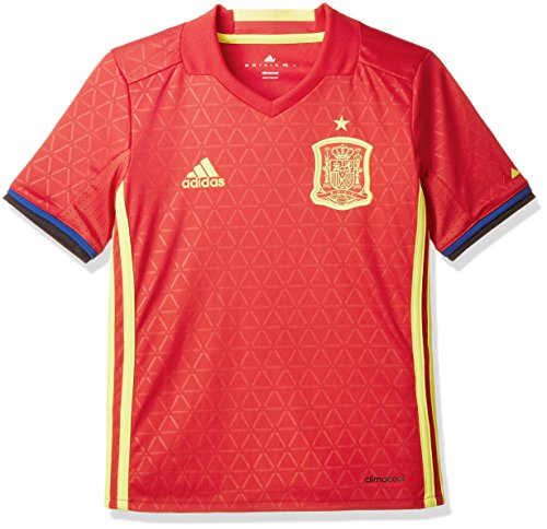 adidas FEF H JSY Y Camiseta Selección Española de Futbol 1ª Equipación 2016/2017, niño, Rojo/Amarillo/Azul (Escarl/Amabri), 140