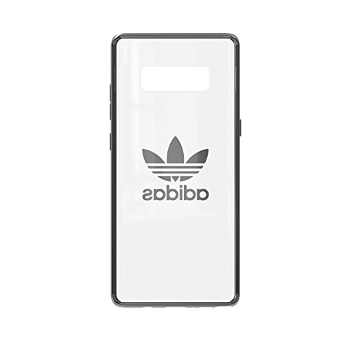 adidas Funda compatible con Samsung Galaxy Note 8, original, a prueba de golpes, totalmente protectora, transparente con logo