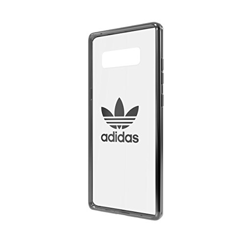 adidas Funda compatible con Samsung Galaxy Note 8, original, a prueba de golpes, totalmente protectora, transparente con logo