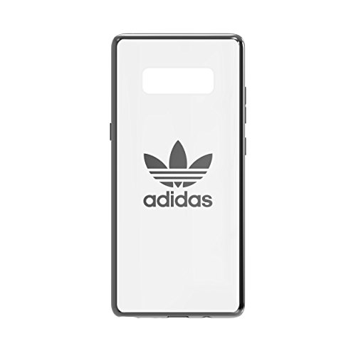 adidas Funda compatible con Samsung Galaxy Note 8, original, a prueba de golpes, totalmente protectora, transparente con logo