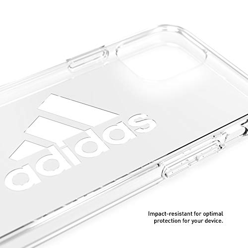 adidas Funda Protectora Deportiva Compatible con iPhone 11 Pro, Transparente