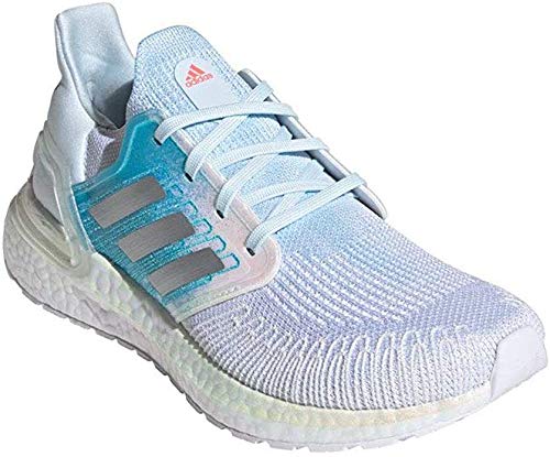 Adidas FV8336 Ultraboost 20 W, Zapatillas para Correr de Carretera Unisex Adulto, Blanc Argent Bleu Ciel, 38 2/3 EU