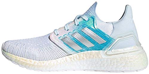 Adidas FV8336 Ultraboost 20 W, Zapatillas para Correr de Carretera Unisex Adulto, Blanc Argent Bleu Ciel, 38 2/3 EU