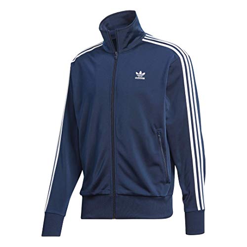 adidas Originals Chaqueta Firebird Track para hombre, Collegiate azul marino/blanco, Small