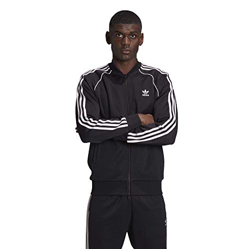 adidas Originals mens Adicolor Classics Primeblue SST Track Jacket Black/White X-Large