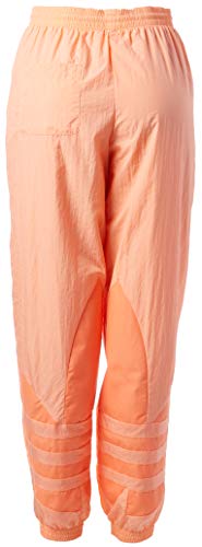 adidas Originals Pantalón grande con logo para mujer - naranja - Small