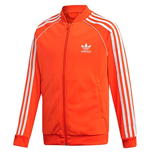 adidas Originals Superstar Track Top - Chaqueta deportiva para niños, color naranja, talla: 176, color: naranja