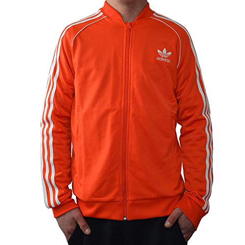 adidas Originals Superstar Track Top - Chaqueta deportiva para niños, color naranja, talla: 176, color: naranja