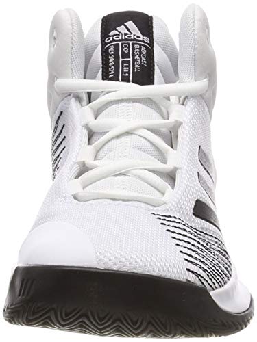 Adidas Pro Spark 2018 K, Zapatillas de Deporte Unisex Adulto, Blanco (Blanco 000), 38 EU