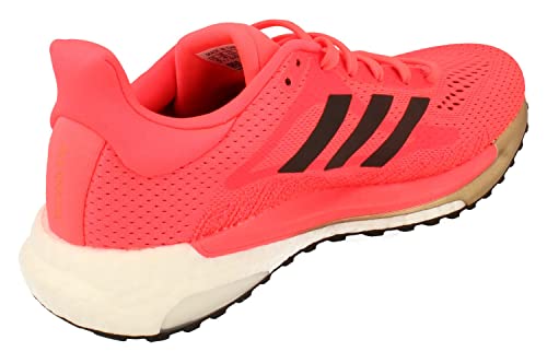 Adidas Solar Glide 3 Mujeres Running Trainers Sneakers (UK 8 US 9.5 EU 42, Red White Black FV7258)