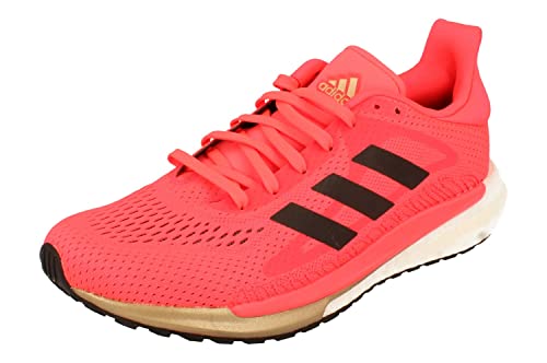 Adidas Solar Glide 3 Mujeres Running Trainers Sneakers (UK 8 US 9.5 EU 42, Red White Black FV7258)