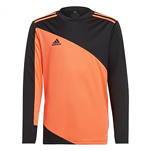 adidas, Squadra 21, Suéter De Portero De Manga Larga, Negro/App Solar Red, 7-8A, Unisex-Hijo