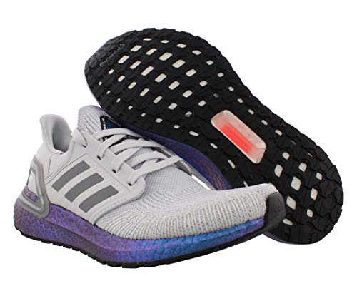 Adidas - Ultraboost 20 - Zapatillas deportivas para mujer, Gris (Gris/Gris/Boost Azul Violeta Metálico), 38 EU