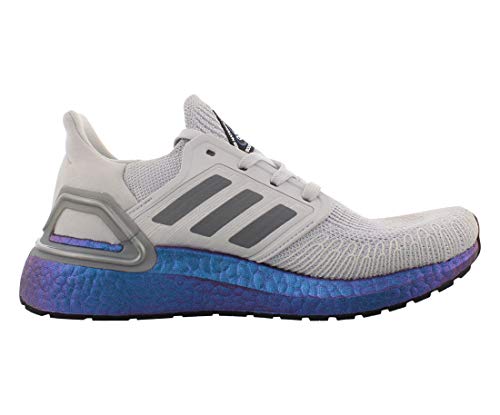 Adidas - Ultraboost 20 - Zapatillas deportivas para mujer, Gris (Gris/Gris/Boost Azul Violeta Metálico), 38 EU