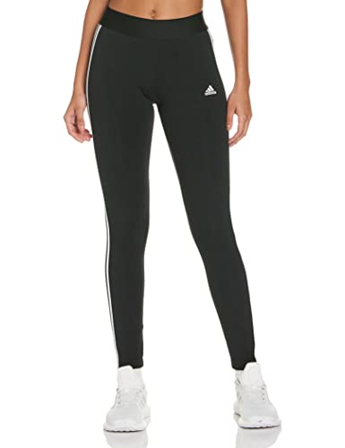 adidas W 3S Leg Leggings, Womens, Black/White, Large