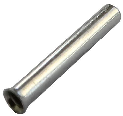 AERZETIX - Juego de 50 - Punteras para cables eléctrico - No aislado - en cobre - 1mm² - 12mm - para crimpar - C43911