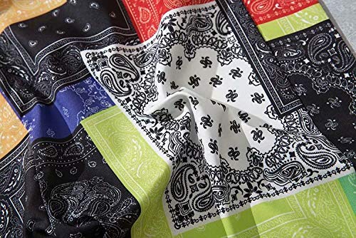 AFASSW Kimono Chaquetas Bandana estampadas Vintage Moda Bohemia Anacardo Flor Patrón Hombre Harajuku Streetwear Casual Delgado Estilo Japón Tamaño Suelto Camisas de Punto Abierto, Negro, XL