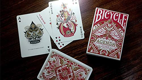 Agenda Red Basic Edition Jugar a las cartas | Cool Collectable Poker Deck | Cartas para magos y trucos de magia