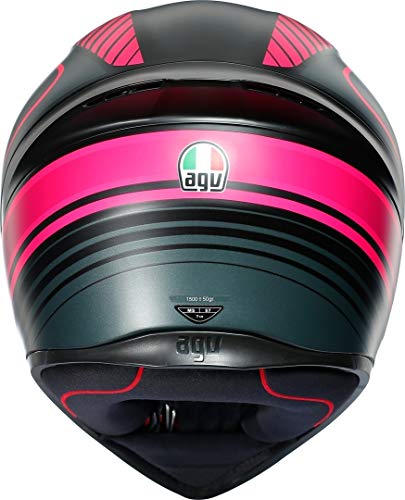 AGV K-1 Warmup Casco Integral Negro/Rosa S (55/56)