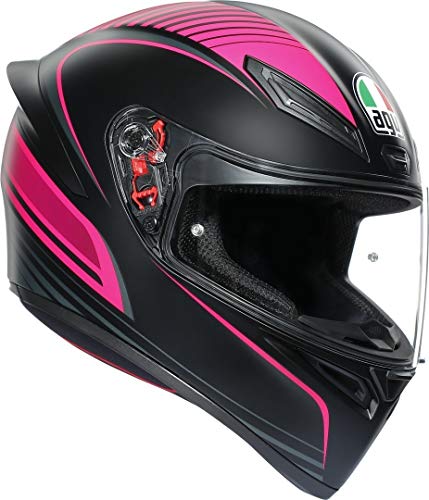 AGV K-1 Warmup Casco Integral Negro/Rosa S (55/56)