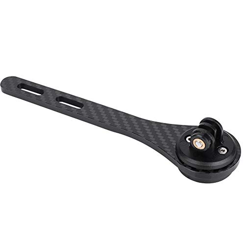 Aigend Soporte para computadora de Ciclismo vástago de Manillar Integrado para Bicicleta de Carretera para Garmin para la Serie Bryton(Negro)