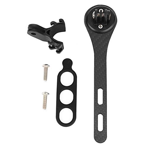 Aigend Soporte para computadora de Ciclismo vástago de Manillar Integrado para Bicicleta de Carretera para Garmin para la Serie Bryton(Negro)