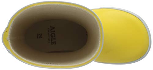 Aigle Lolly Pop, Botas de Agua Unisex Adulto, Amarillo (Jaune/Blanc), 36 EU