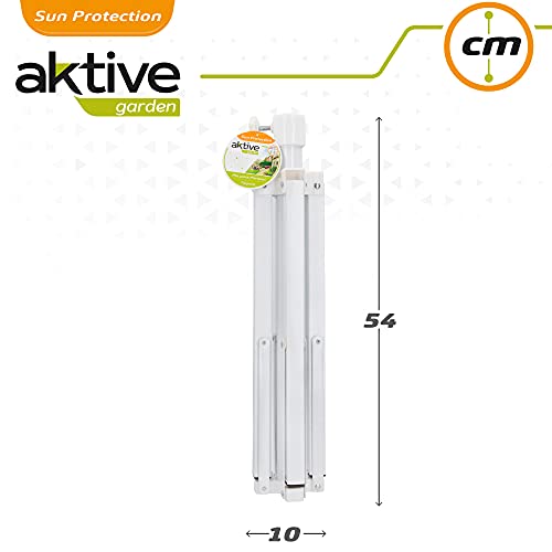 AKTIVE 53852 - Soporte sombrilla, Pies para sombrilla, Soporte sombrilla 4 patas, aluminio, mástil Ø25/32 mm, 65x65x60 cm, rosca ajustable, Pie con patas plegables, AKTIVE Garden