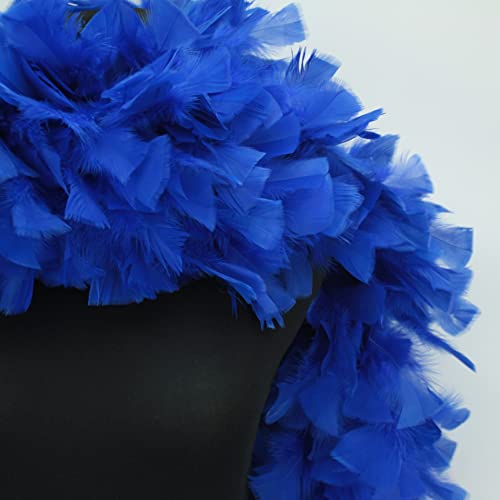 ALMACENES CASA ANGEL Boa DE Plumas DE Pavo 190cm EXTRAGRUESA 120gr (Azul)